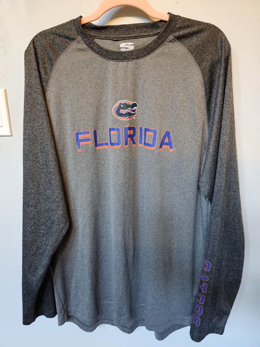 Stadium Athletics Florida Gators Long Sleeve Shirt XXL Heathered Gray